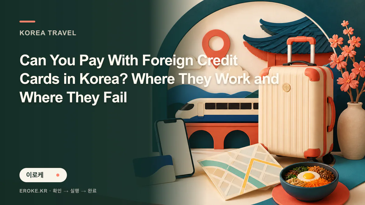 Can You Pay With Foreign Credit Cards in Korea? Where They Work and Where They Fail 대표 이미지