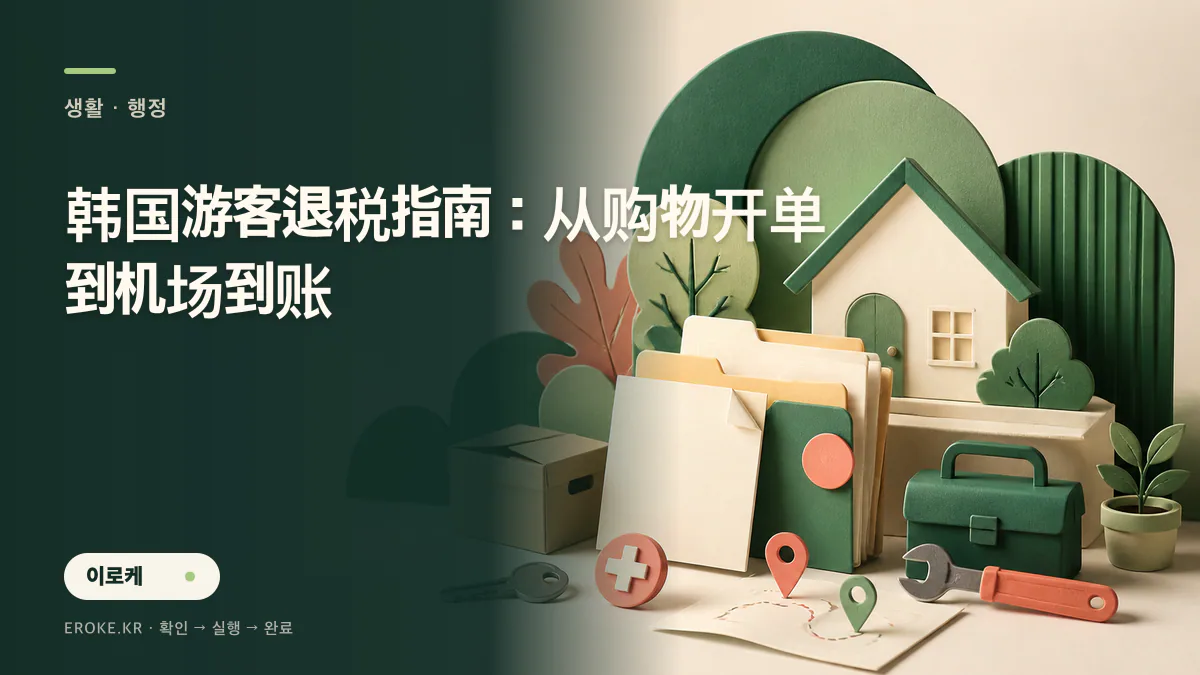 韩国游客退税指南:从购物开单到机场到账 대표 이미지