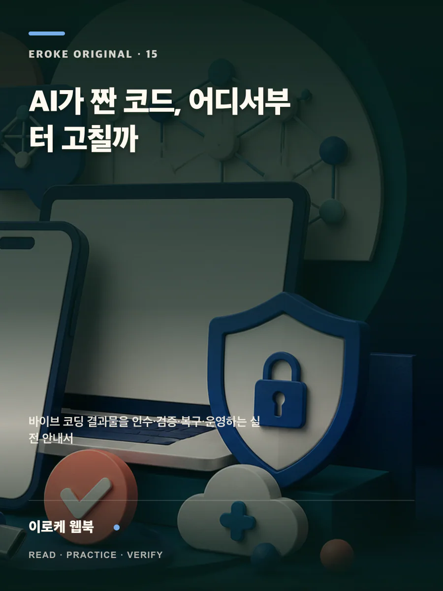 AI가 짠 코드, 어디서부터 고칠까 웹북 표지
