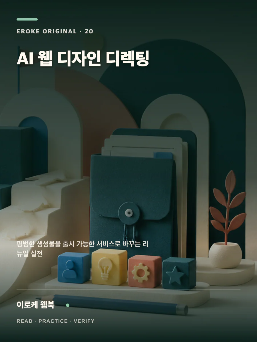 AI 웹 디자인 디렉팅 웹북 표지