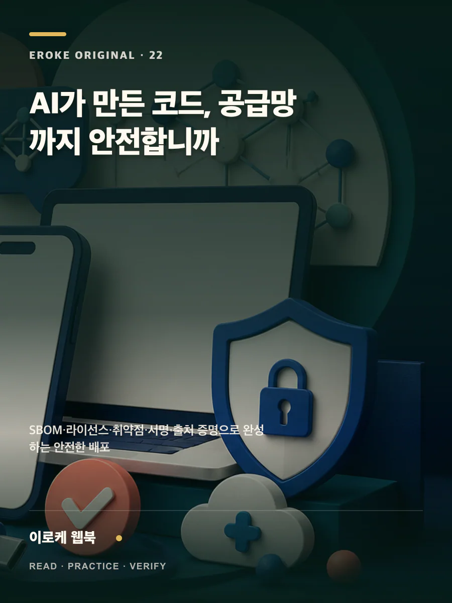AI가 만든 코드, 공급망까지 안전합니까 웹북 표지