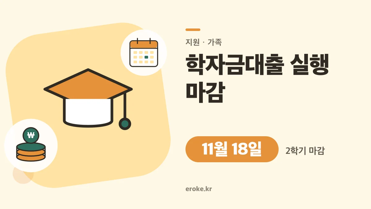 학자금대출 2학기 실행 마감 11월 18일 17시: 승인 뒤 실행까지 순서 대표 이미지